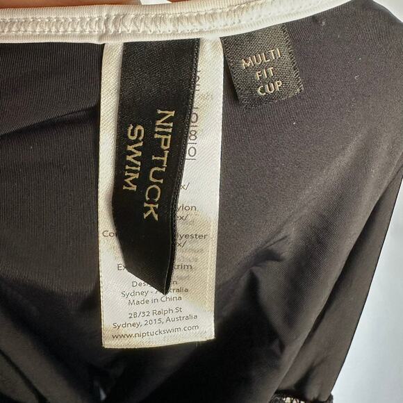 NWT NipTuck Swim Jane Black & White One Piece Swimsuit – Size 8 - Picture 10 of 12